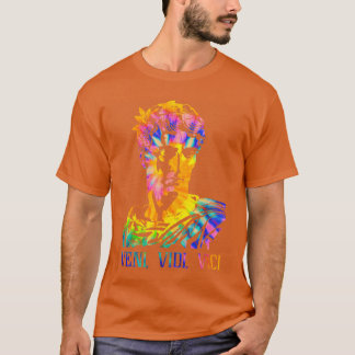 T-shirt Portrait de Jules César avec motif de teinture Wit