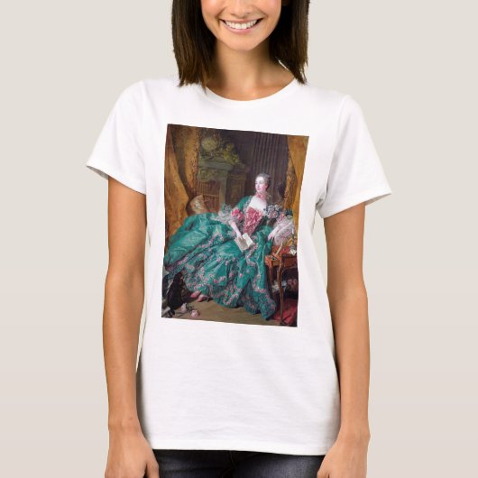 T-shirt Portrait de Madame Pompadour, Boucher (Devant)
