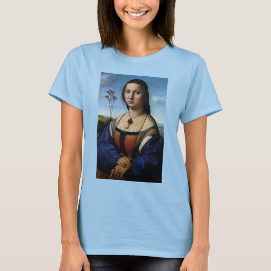 T-shirt Portrait de Maddalena Doni par Raphael Sanzio (Devant)