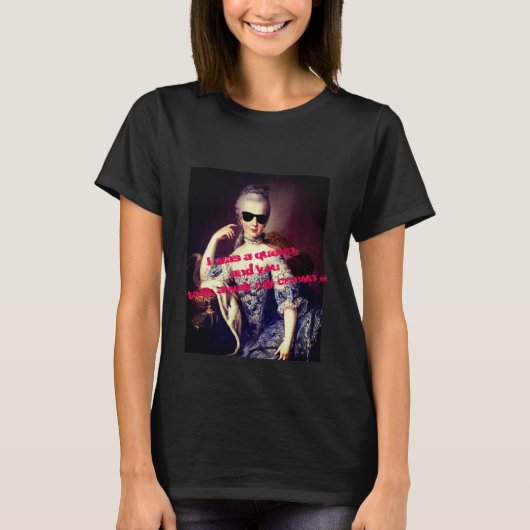 T-shirt Portrait de Marie Antoinette avec lunettes de sole (Devant)