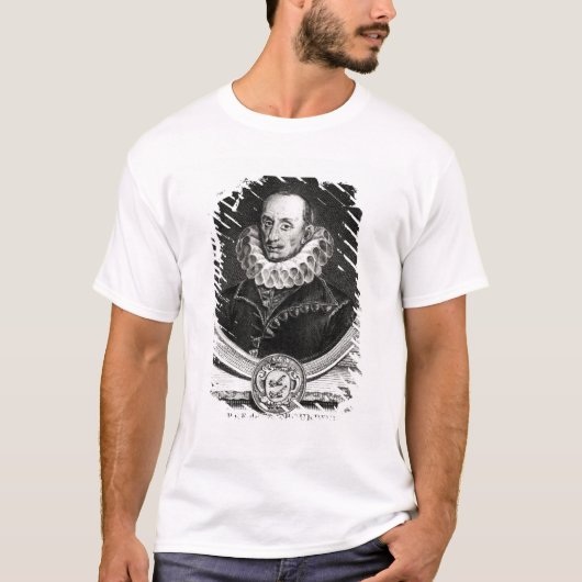 T-shirt Portrait de médaillon de Pierre de Bourdeille (Devant)