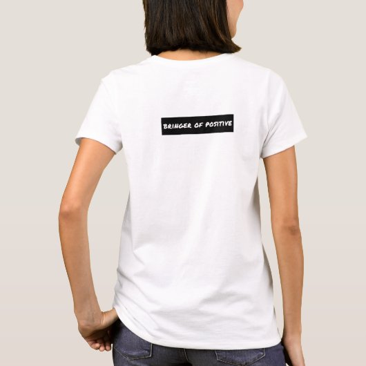 T-shirt Portrait de motivation positive (Dos)
