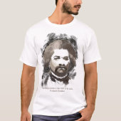 T-shirt Portrait de peinture à l'aquarelle Frederick Dougl (Devant)