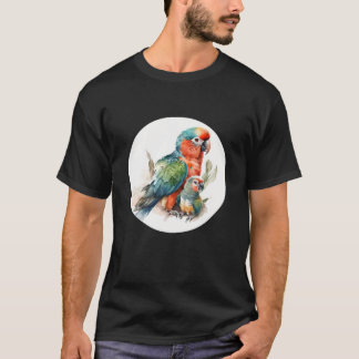 T-shirt Portrait de perroquets Perroquets et Oiseaux tropi