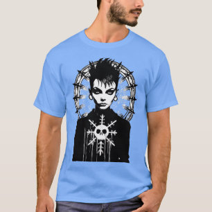 T-shirt Portrait de personne Goth 1