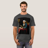 T-shirt Portrait de pouce, Benjamin Franklin Père fondateu (Devant entier)