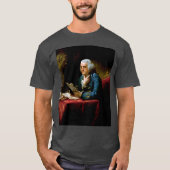 T-shirt Portrait de pouce, Benjamin Franklin Père fondateu (Devant)