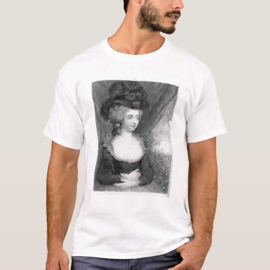 T-shirt Portrait de pub de Fanny Burney. par Henry (Devant)