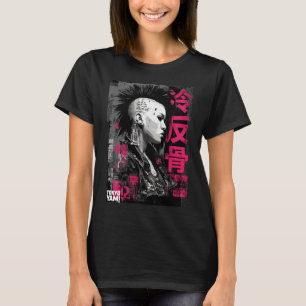 T-shirt Portrait de punk rebelle froid Tokyo Yami