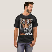 T-shirt Portrait de tigre (Devant entier)