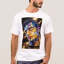 Portrait de verre géométrique – Homme abstrait mod