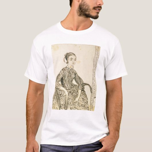 T-shirt Portrait de Vincent van Gogh | d'une jeune fille, (Devant)