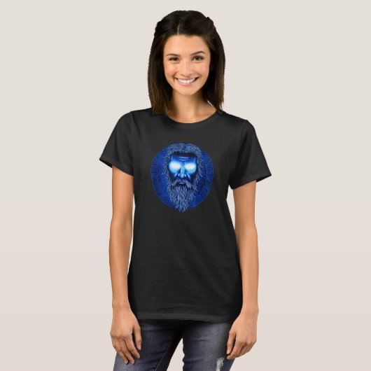 T-shirt Portrait De Zeus Antique Statue Dans Laquelle Dieu (Devant entier)