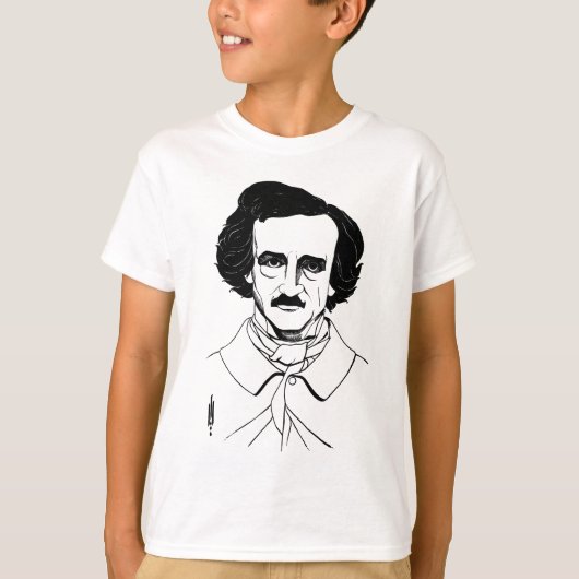 T-shirt Portrait d'Edgar Allan Poe (Devant)