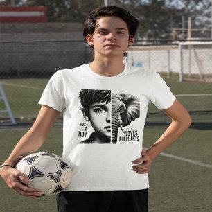 T-shirt Portrait d'Harmonie Eléphant-Boy Majestic