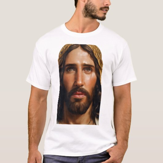 T-shirt Portrait Divin Jésus (Devant)