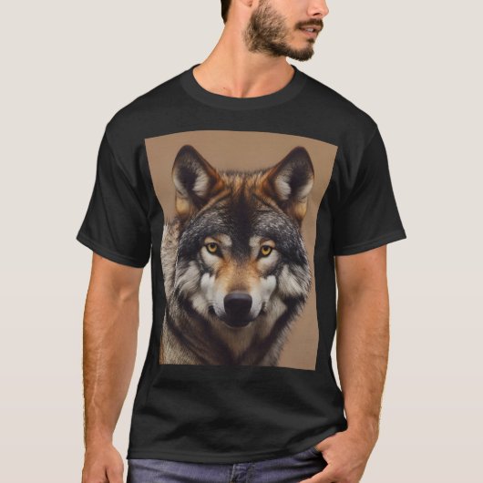 T-shirt Portrait du loup (Devant)