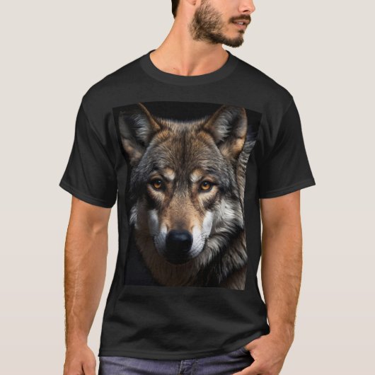 T-shirt Portrait du loup (Devant)
