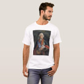 T-shirt Portrait du mathématicien Leonhard Euler (Devant entier)
