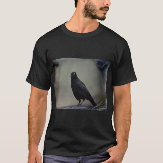 T-shirt Portrait D'Un Corbeau (Devant)