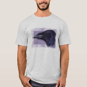 T-shirt Portrait d'un Corvid Raven amateurs Art Design