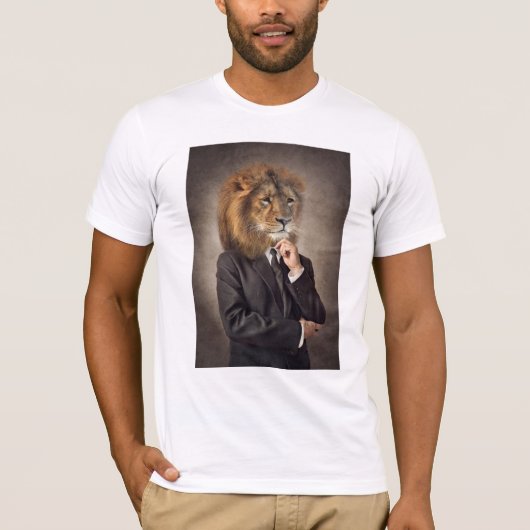 T-shirt Portrait d'un lion (Devant)