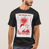 T-shirt Portrait d'une dame en feu - Carte Tarot Design Cl (Devant)
