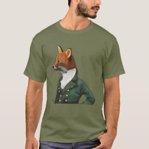 T-shirt Portrait élégant de Fox