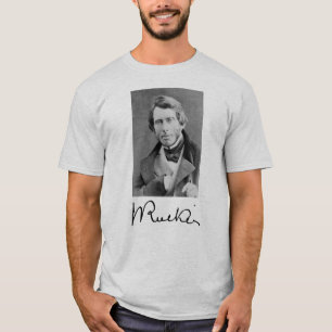 T-shirt Portrait et signature de John Ruskin