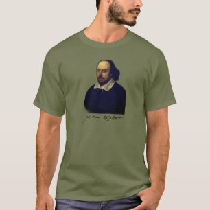 T-shirt Portrait et signature de Shakespeare