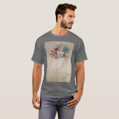 T-shirt Portrait (Étude), Alphonse Mucha (Devant entier)