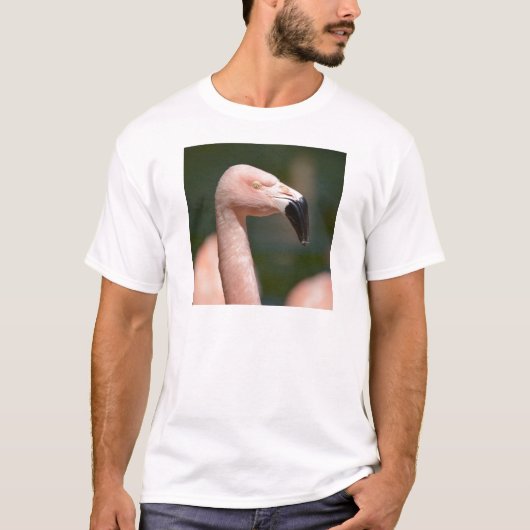 T-shirt Portrait flamingo (Devant)