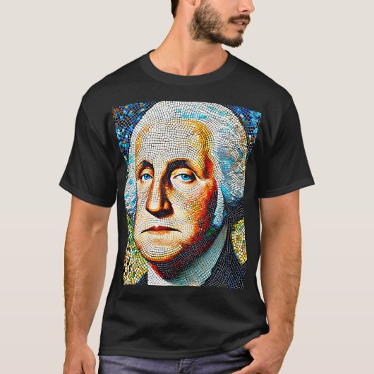 T-shirt portrait George Washington (Devant)