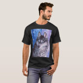 T-shirt Portrait Husky (Devant entier)