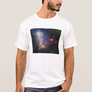 T-shirt Portrait infrarouge indiquant les étoiles et la