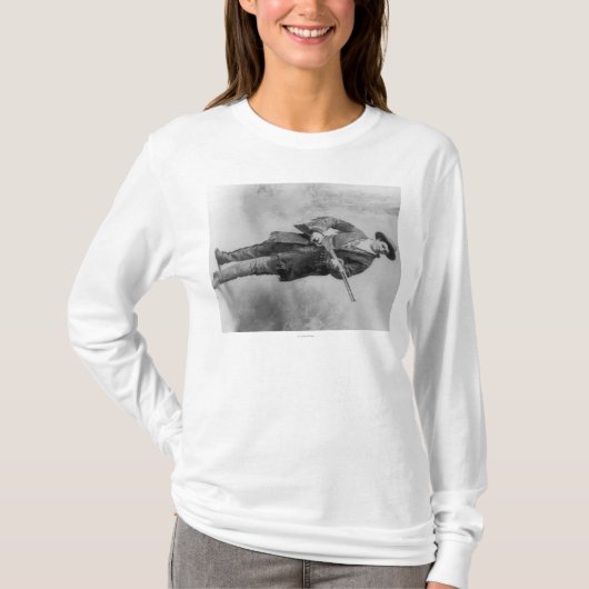 T-shirt Portrait jaune canari de Martha "Calamity Jane" (Devant)