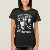 T-shirt Portrait Majestic Elephant-Humain Harmonie (Devant)
