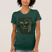 T-shirt Portrait malachite (Devant)