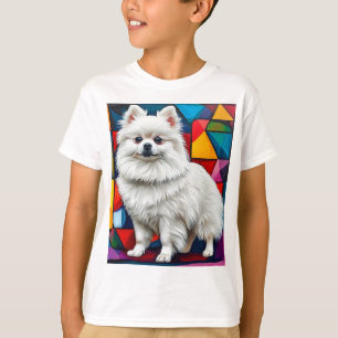 T-shirt Portrait mignon de chien Spitz japonais