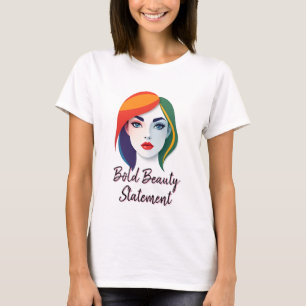 T-shirt Portrait Multicolor Vibrant