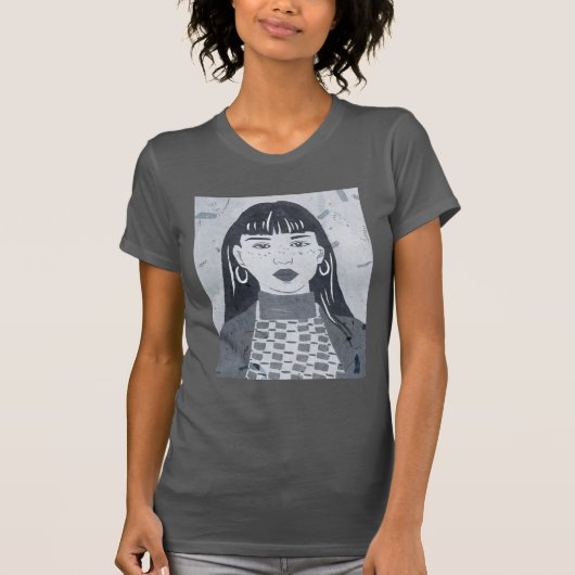 T-shirt Portrait nocturne (Devant)