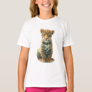T-shirt Portrait numérique de jaguaron radiant