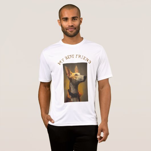 T-shirt Portrait of a Dapper Greyhound (Devant entier)