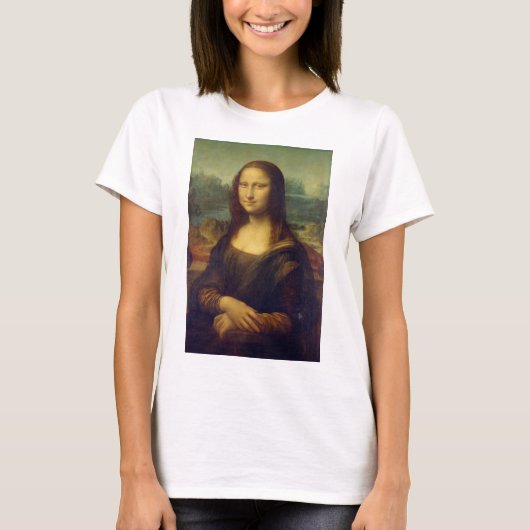 T-shirt Portrait of Mona Lisa del Giocondo by Leonardo da (Devant)