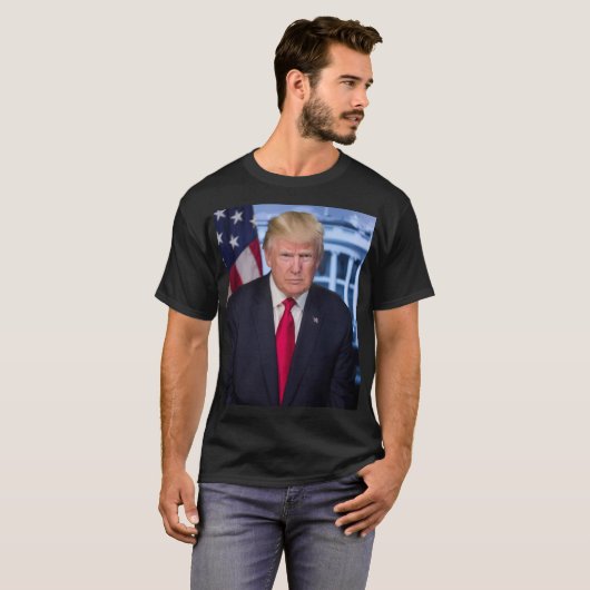 T-shirt Portrait officiel de Donald Trump (Devant entier)