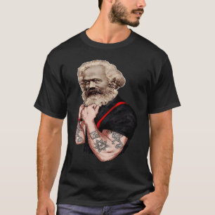 T-shirt Portrait Pop Art de Karl Marx Révolution Tatouage