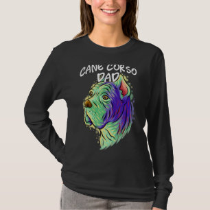 T-shirt Portrait Pop coloré Canne Corso Chien Papa Père