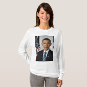 T-shirt Portrait présidentiel de Barack Obama (Devant entier)