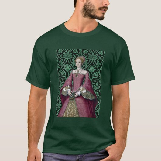 T-shirt Portrait Princesse Elizabeth Tudor, Reine (Devant)