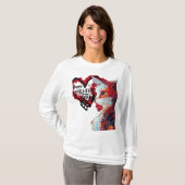 T-shirt portrait professionnel d'un chat beauté abstraite (Devant entier)